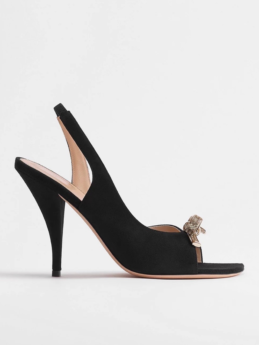 Dior Bow Heeled Slingback Sandal